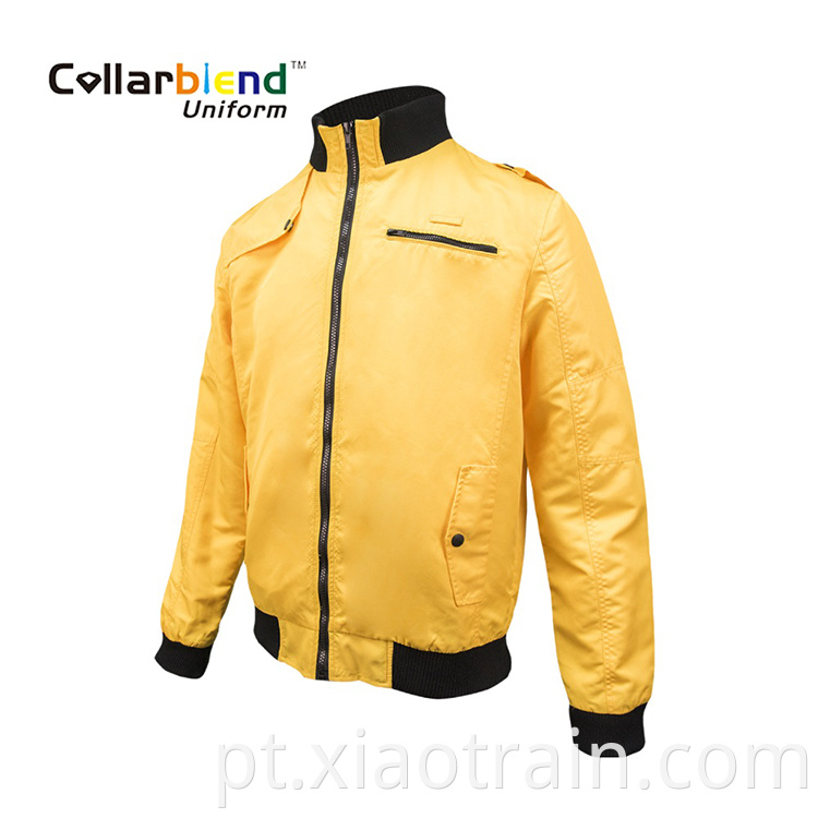 men yellow work jacket